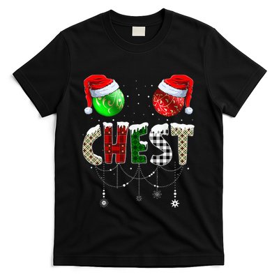 Chestnuts Matching Family Funny Chest Nuts Christmas Couples T-Shirt