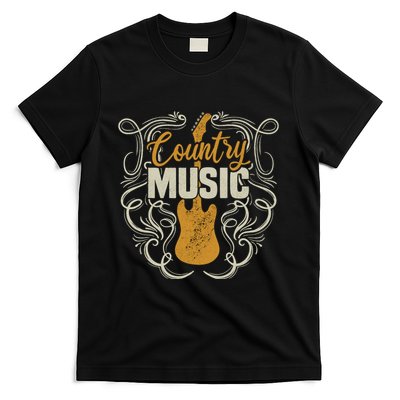 Country Music Retro Vintage Guitar Western T-Shirt