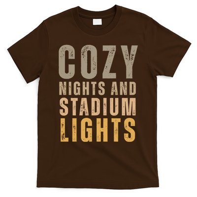 Cozy Nights And Stadium Lights Football T-Shirt