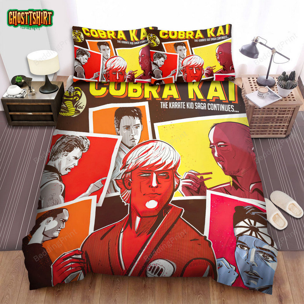 Cobra Kai Movie Art 3 Bed Sheets Duvet Cover Bedding Set