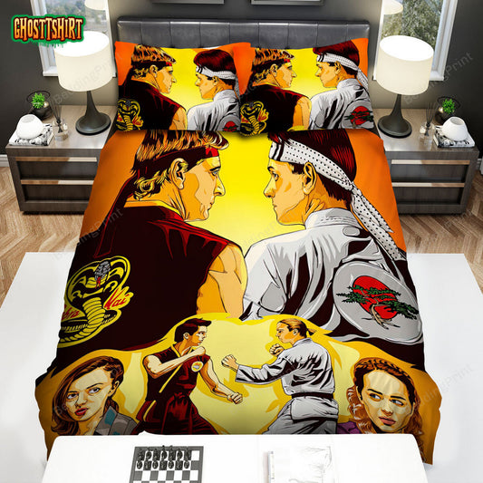 Cobra Kai Movie Digital Art 3 Bed Sheets Duvet Cover Bedding Set