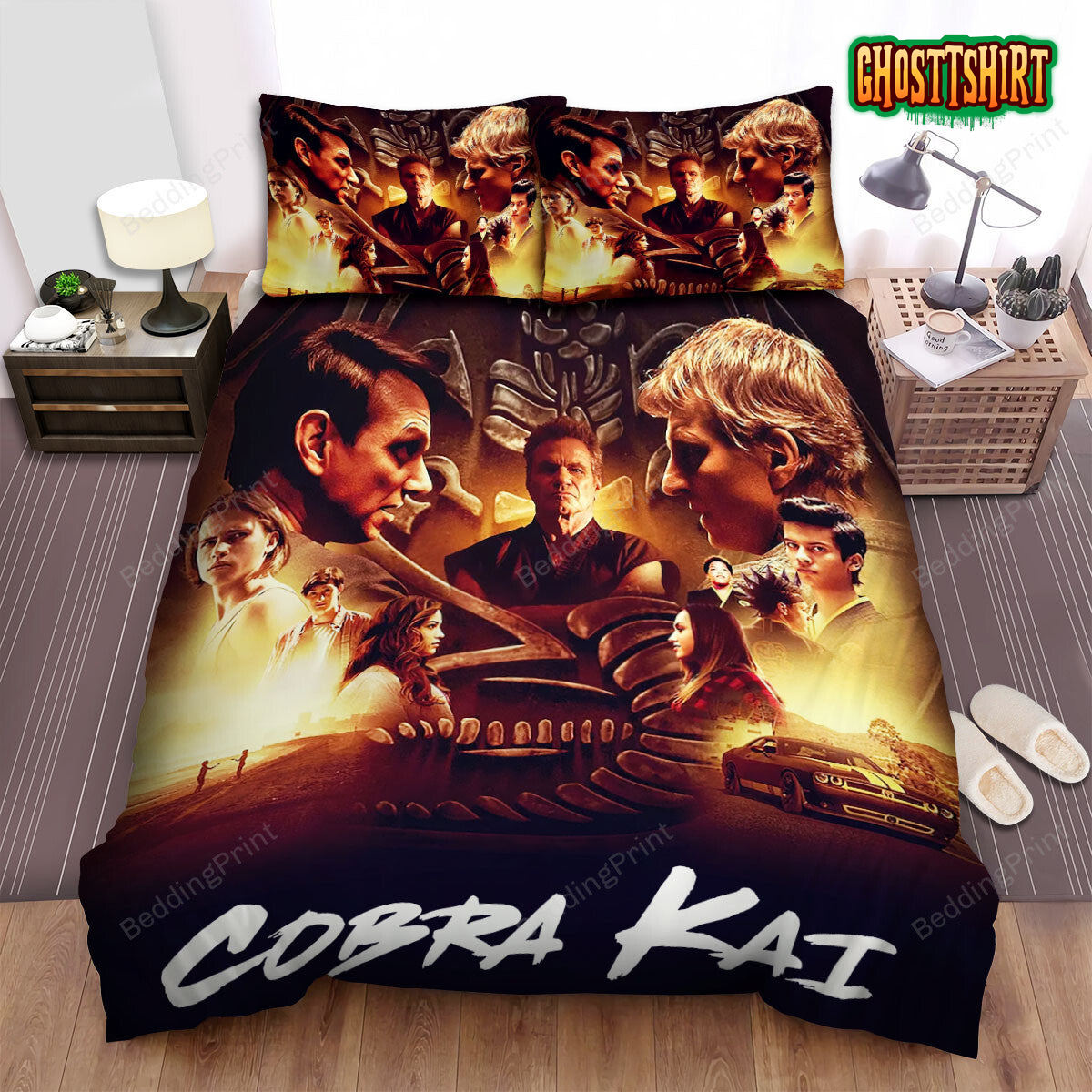 Cobra Kai Movie Poster 4 Bed Sheets Duvet Cover Bedding Set