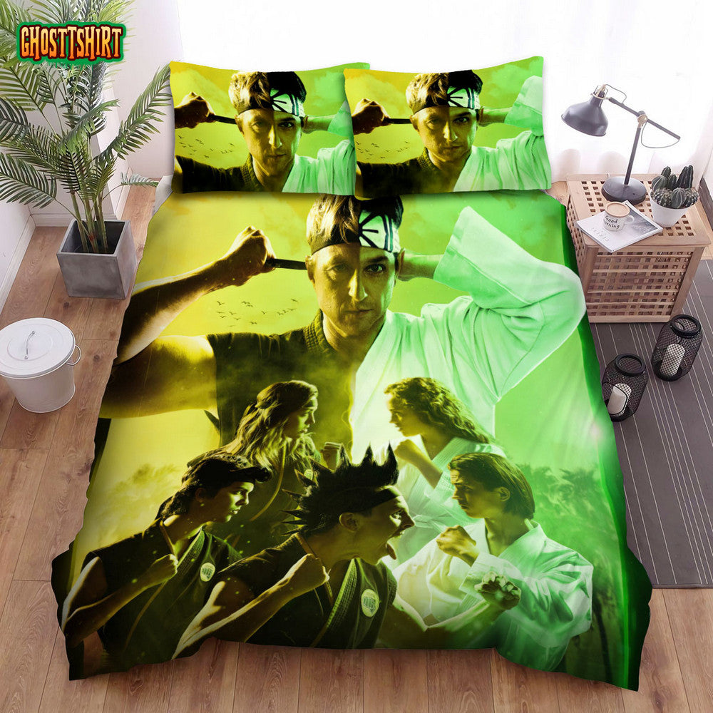Cobra Kai Movie Poster Art Bed Sheets Duvet Cover Bedding Set