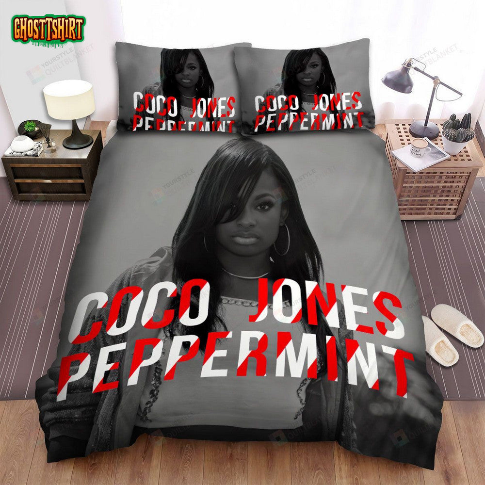 Coco Jones Peppermint Album Cover Bed Sheets Spread Comforter Duvet Cover Bedding Set