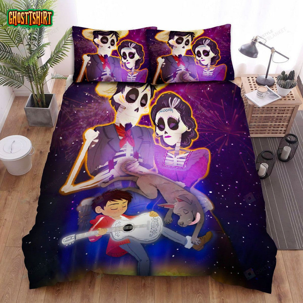 Coco Movie Art Bed Sheets Spread Comforter Duvet Cover Bedding Set