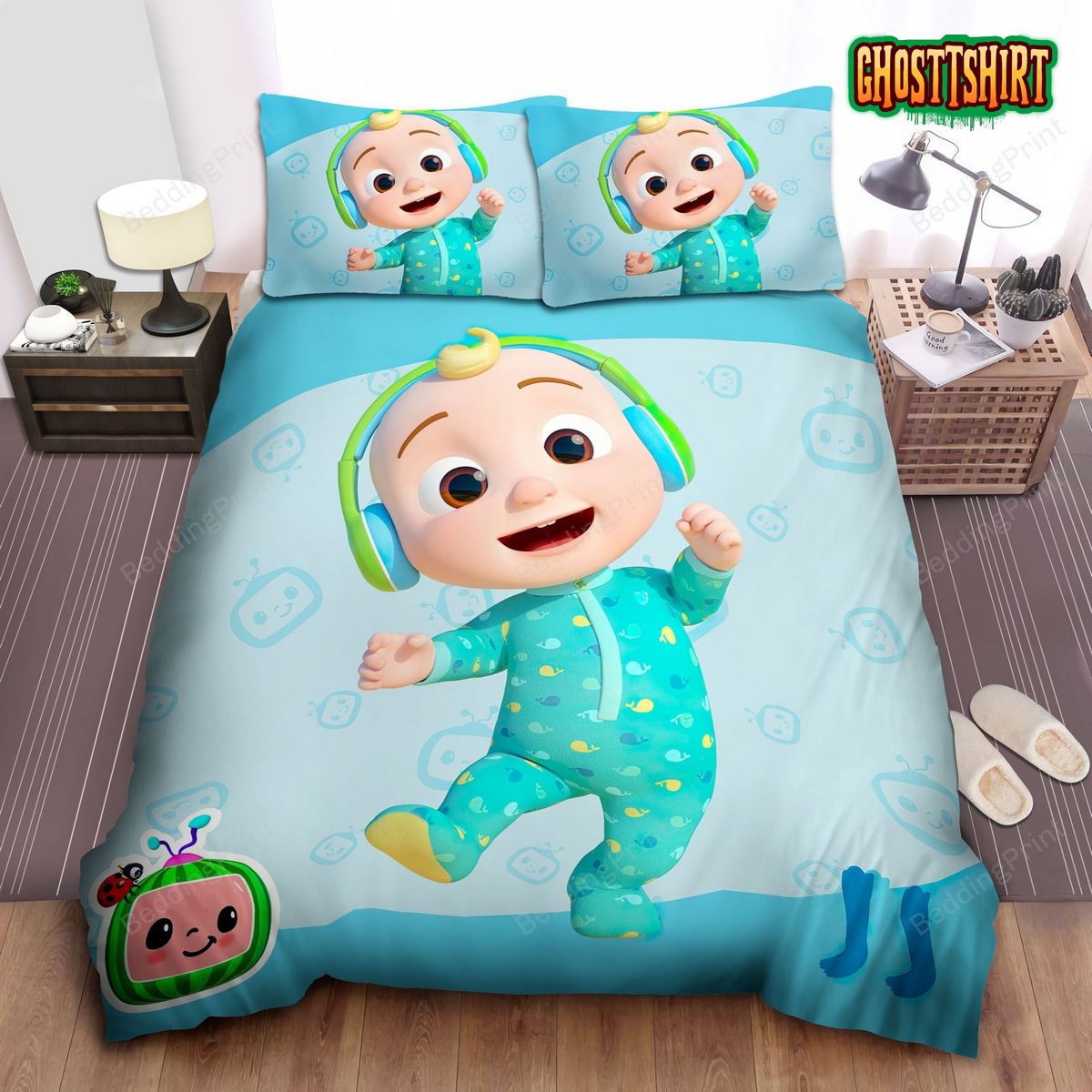 Cocomelon J.J In Pajama Bed Sheets Duvet Cover Bedding Set