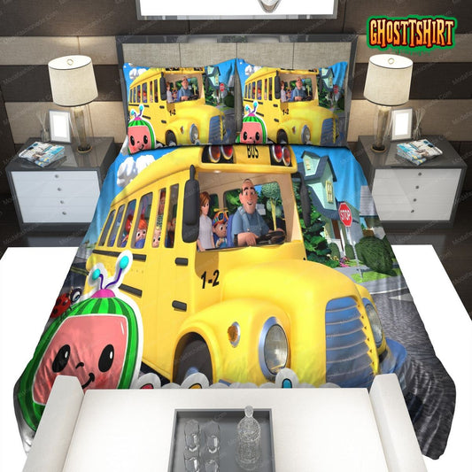 Cocomelon Wheels On The Bus Bedding Set