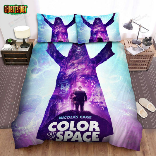 Color Out Of Space (2019) Movie Poster Bed Sheets Spread Comforter Duvet Cover Bedding Set