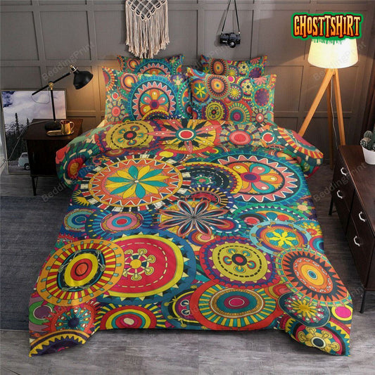 Colorful Indian Pattern Bed Sheets Duvet Cover Bedding Set