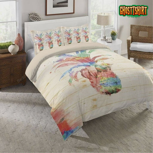 Colorful Pineapple Bedding Set
