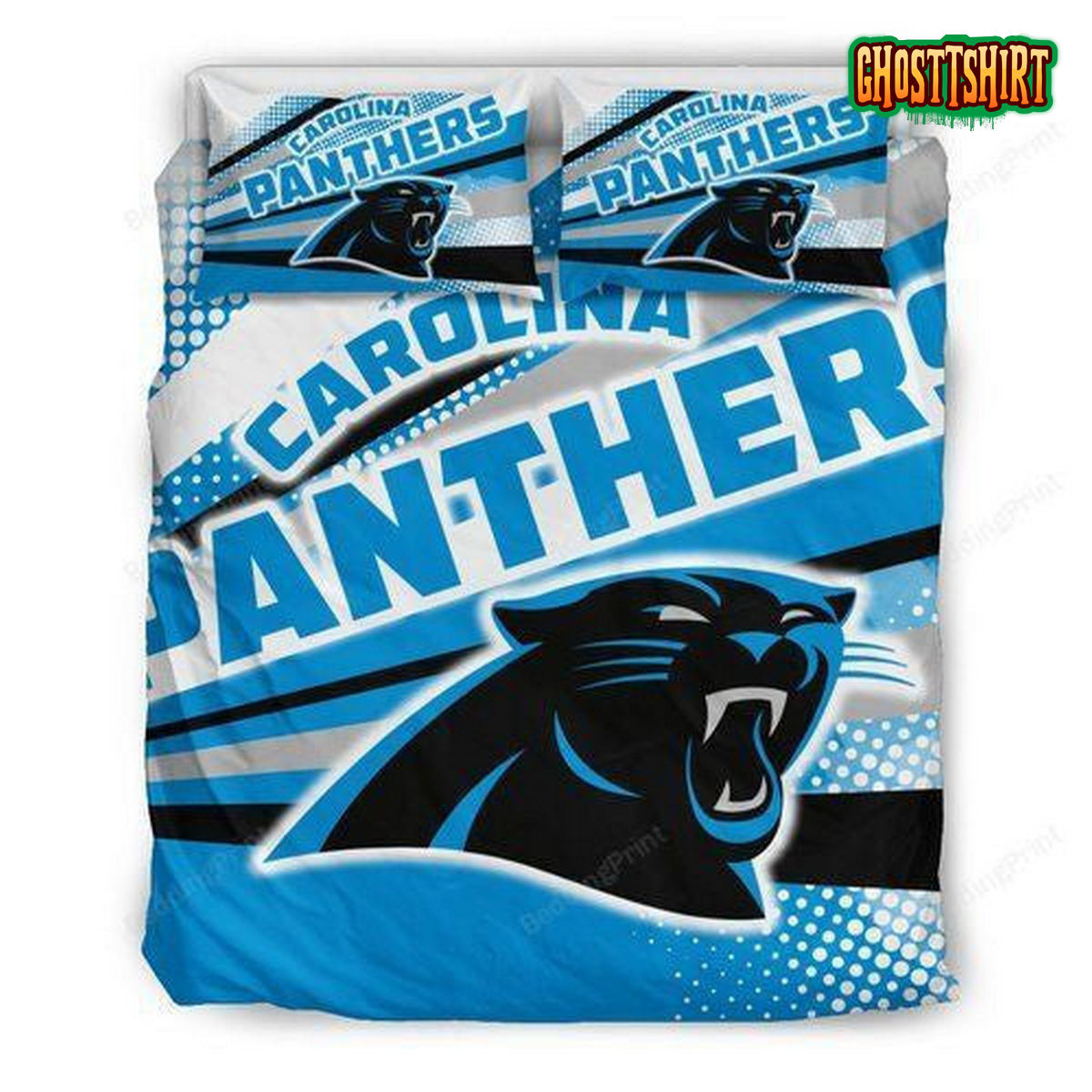 Colorful Shine Amazing Carolina Panthers 3D Duvet Cover Bedding Set