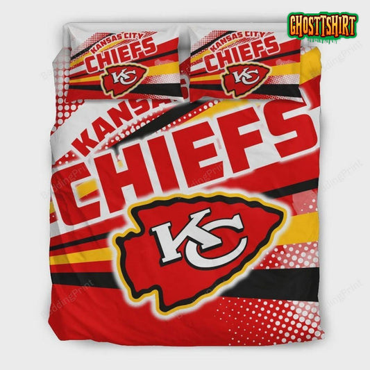 Colorful Shine Amazing Kansas City Chiefs NFL Football team Bedding Set