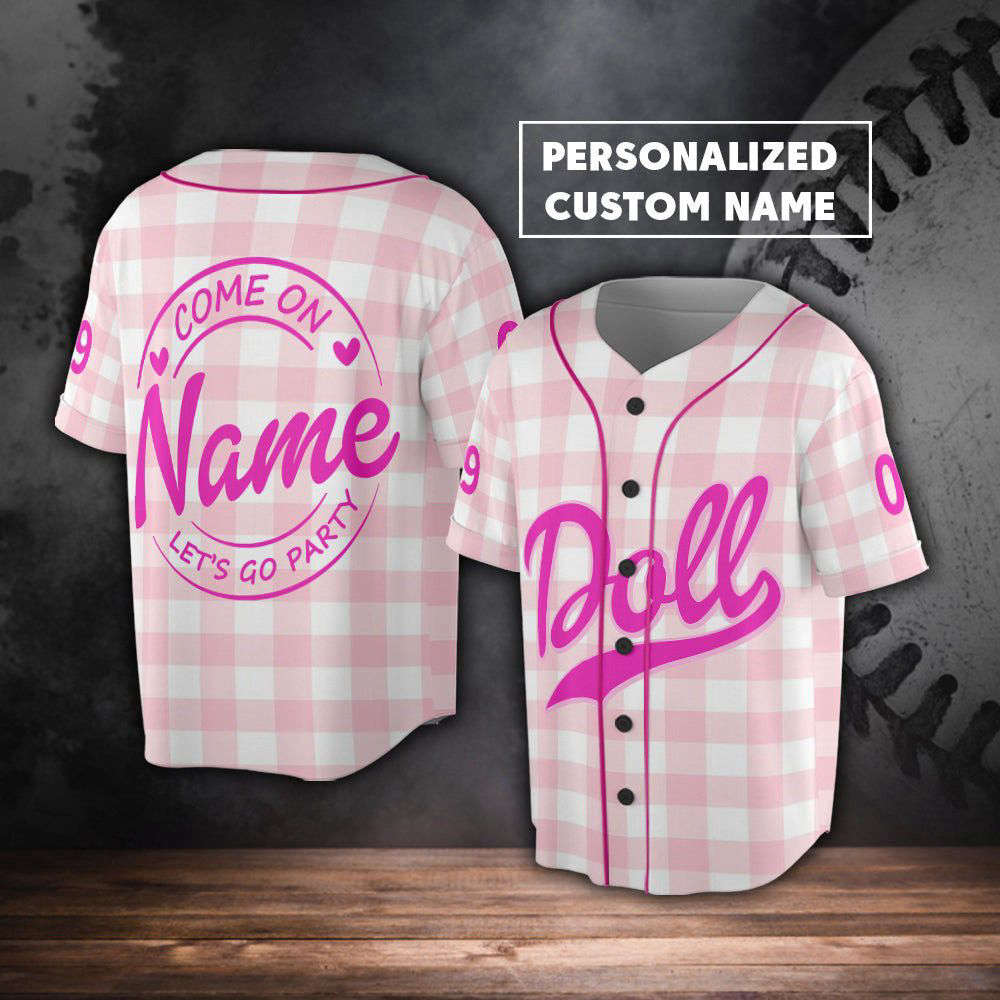 Come On Let Go Party Baseball Jersey, Birthday Party Jersey, Party Girls Baby Girl - lylyprint.com