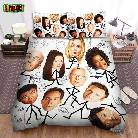 Community (2009–2015) Poster Movie Poster Bed Sheets Duvet Cover Bedding Set Ver 4