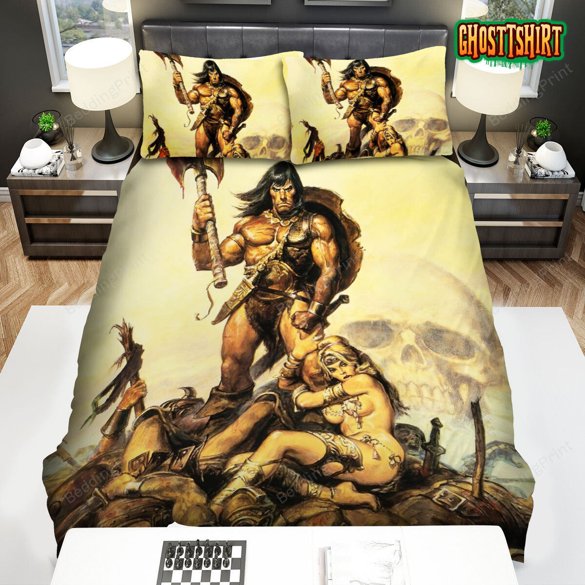 Conan The Barbarian 2011) Movie Sword And Sorcery Genre Bed Sheets Duvet Cover Bedding Set