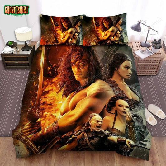 Conan The Barbarian Movie Art 5 Bed Sheets Duvet Cover Bedding Set