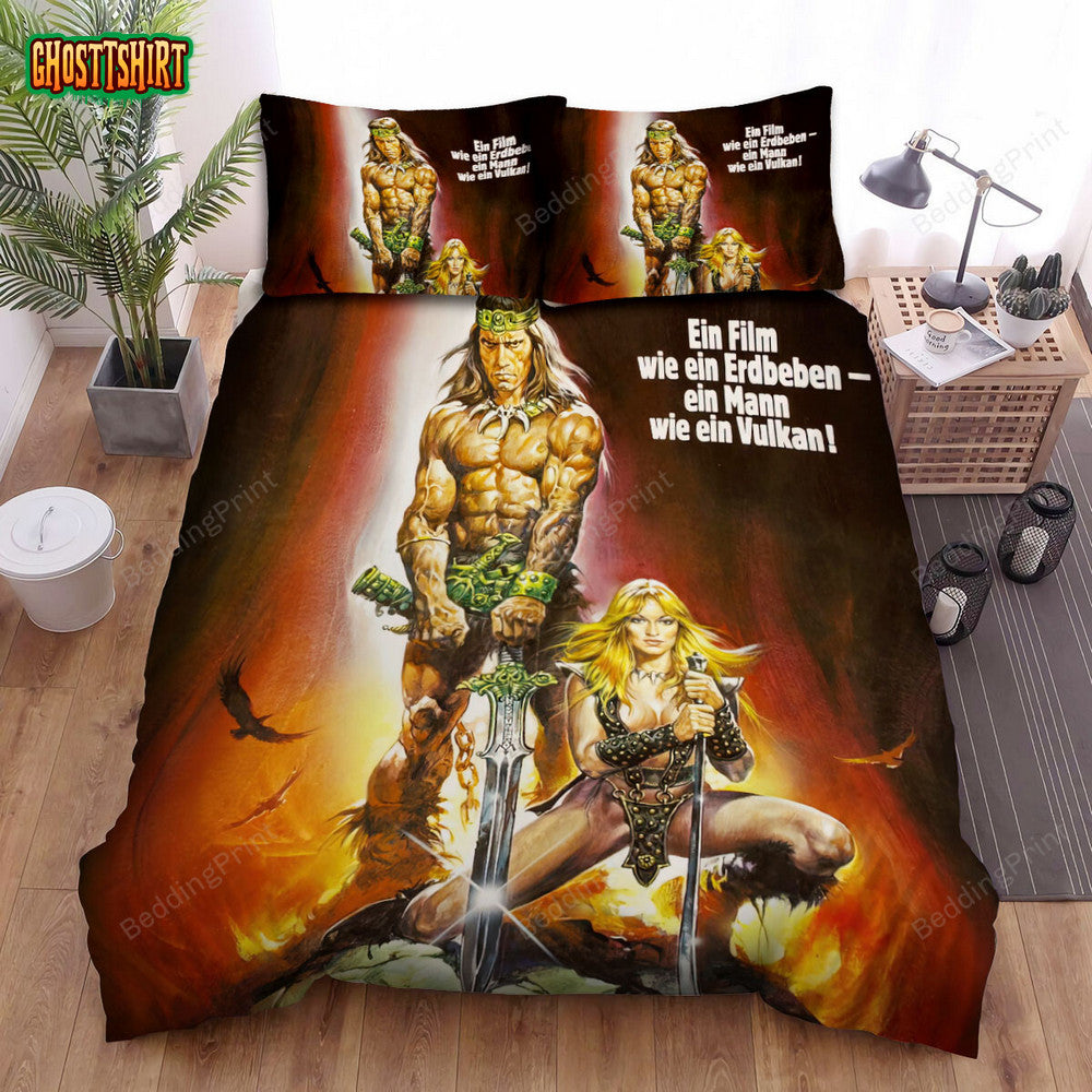Conan The Barbarian Movie Poster 7 Bed Sheets Duvet Cover Bedding Set