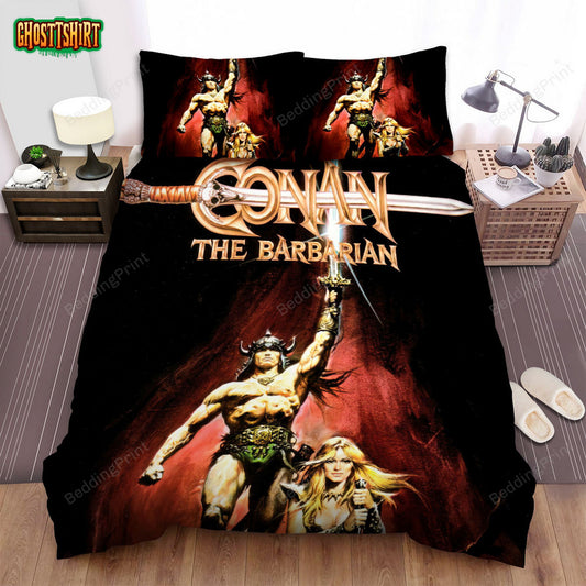 Conan The Barbarian Movie Poster 8 Bed Sheets Duvet Cover Bedding Set