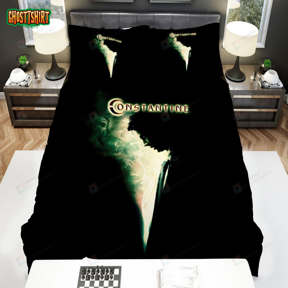 Constantine (2005) Scream Movie Poster Bed Sheets Spread Comforter Duvet Cover Bedding Set