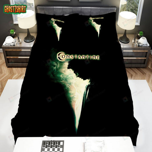 Constantine (2005) Scream Movie Poster Bed Sheets Spread Comforter Duvet Cover Bedding Set