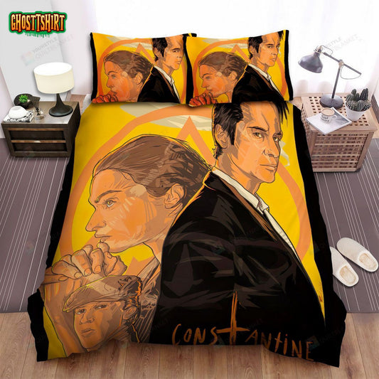 Constantine (2014-2015) Movie Digital Art Bed Sheets Spread Comforter Duvet Cover Bedding Set