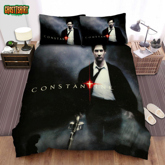 Constantine Movie Poster Bed Sheets Spread Comforter Duvet Cover Bedding Set