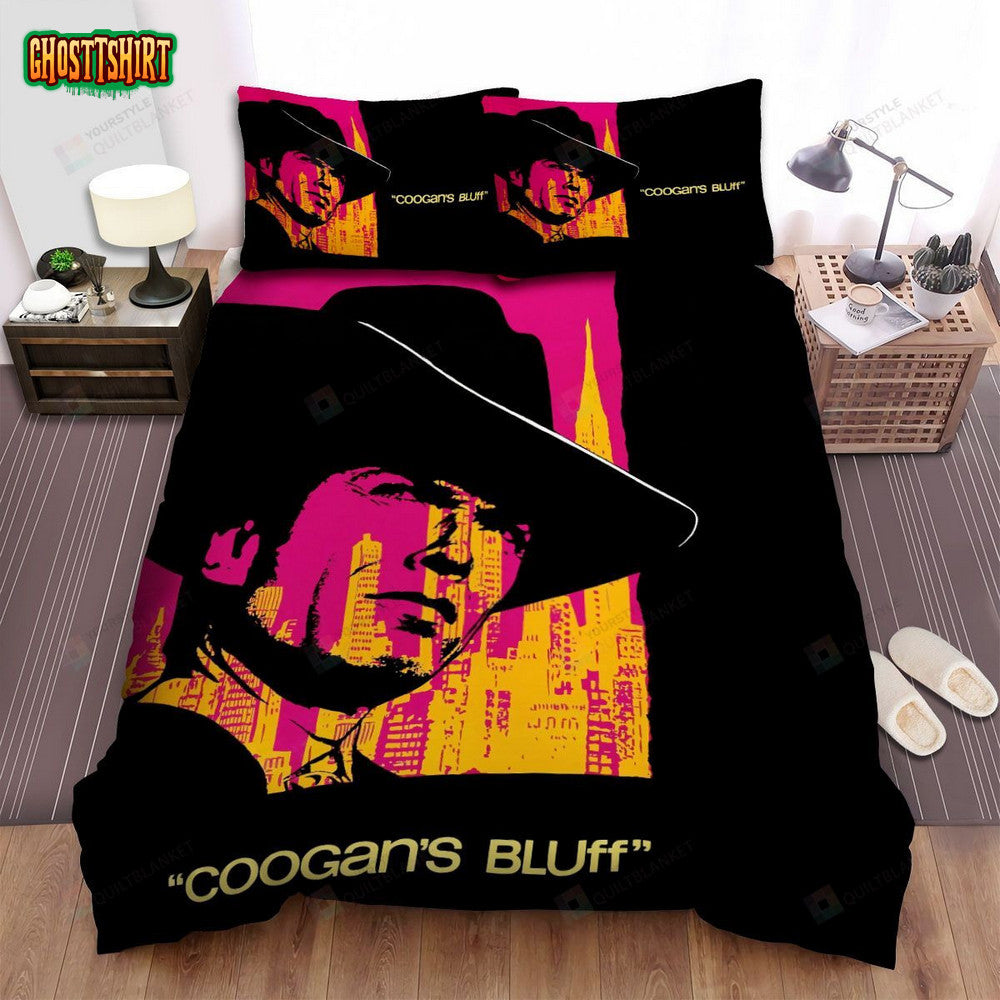 Coogan's Bluff (1968) Art Movie Poster Bed Sheets Spread Comforter Duvet Cover Bedding Set