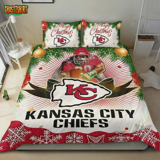 Cool Gift Store Xmas Kansas City Chiefs NFL Football team Bedding Set