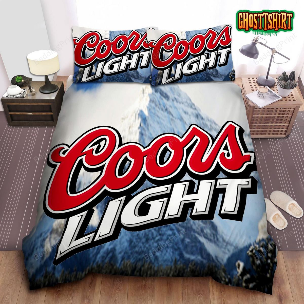 Coors Light Moon Light Bed Sheets Duvet Cover Bedding Set