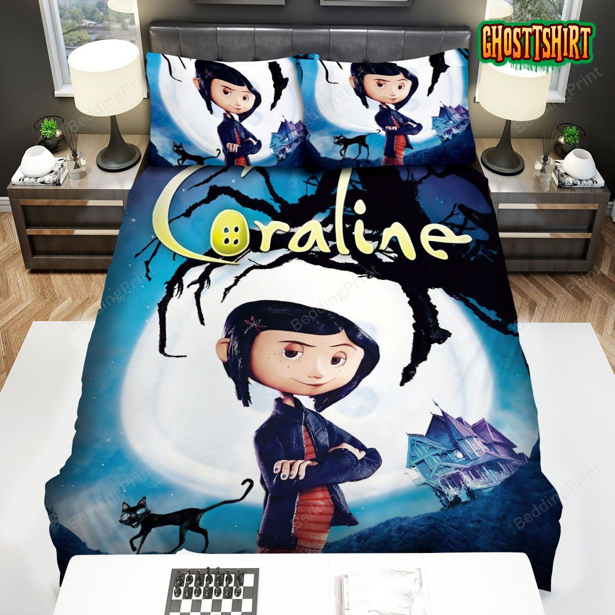 Coraline Movie Bed Sheets Duvet Cover Bedding Set