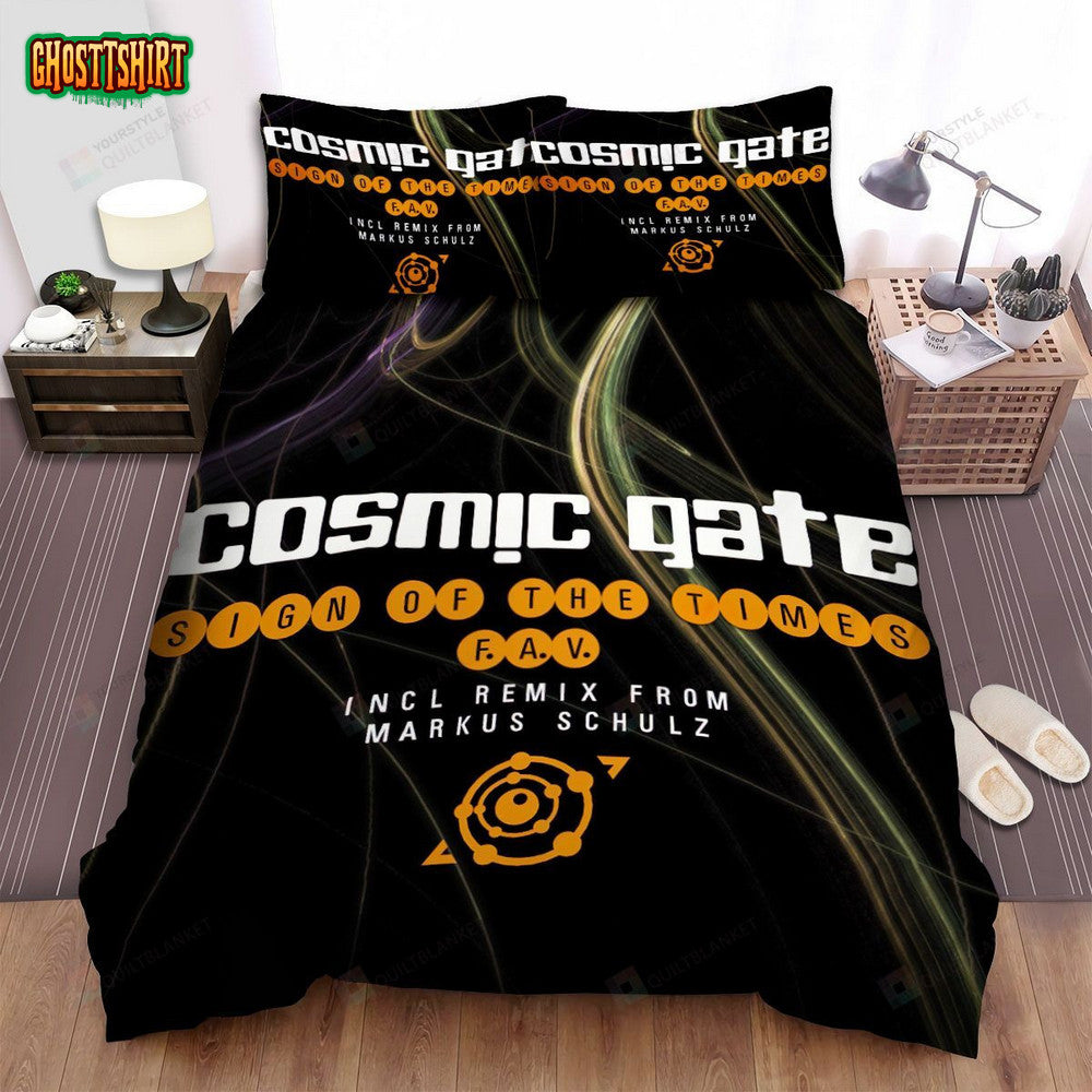 Cosmic Gate Sign Of The Times Album Music Bed Sheets Spread Comforter Duvet Cover Bedding Set