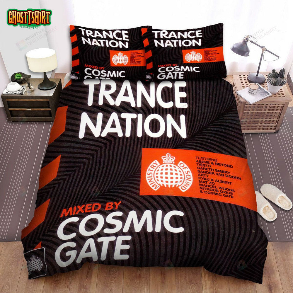 Cosmic Gate Trance Nation Album Music Bed Sheets Spread Comforter Duvet Cover Bedding Set