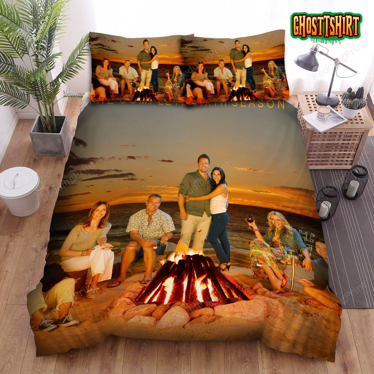 Cougar Town Sunset On The Sea Bed Sheets Duvet Cover Bedding Set