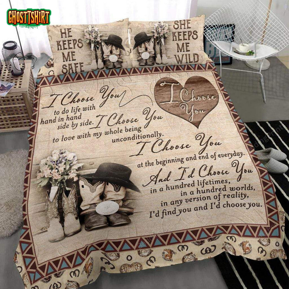 Country I Choose You Duvet Cover Bedding Set