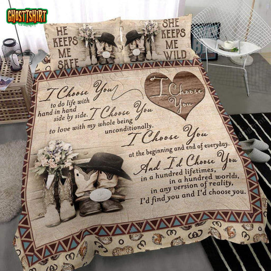 Country I Choose You Duvet Cover Bedding Set