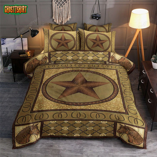 Cowboy Bed Sheets Duvet Cover Bedding Set Ver 1