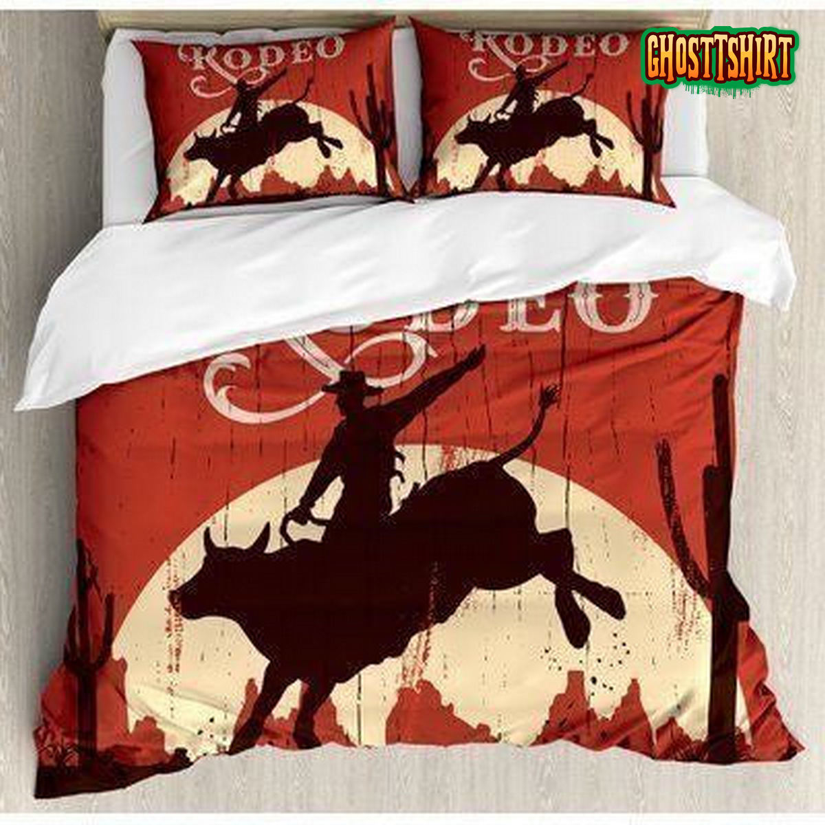 Cowboy Rodeo Bed Sheets Duvet Cover Bedding Set