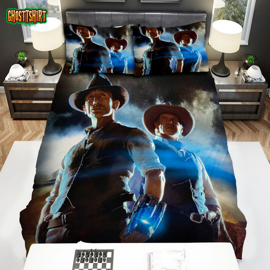 Cowboys & Aliens (2011) Movie Poster Ver 2 Bed Sheets Spread Comforter Duvet Cover Bedding Set