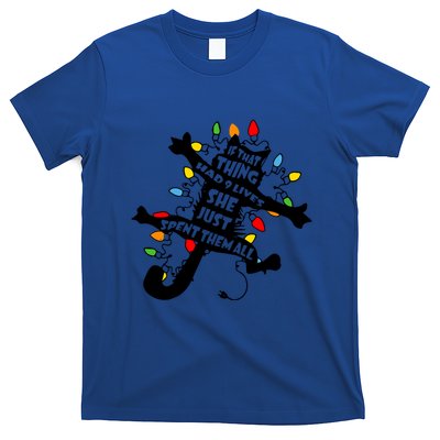 Cute Pussycat Funny Christmas Lights Cat Lovers Gift T-Shirt