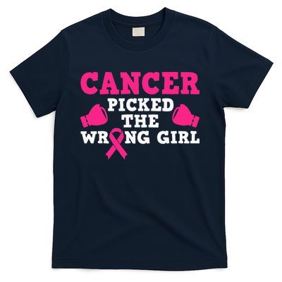 Cancer Picked The Wrong Pink Ribbon T-Shirt