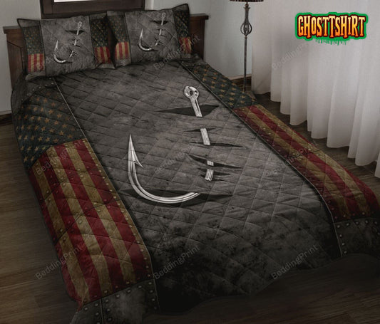 Crack Fishing Bed Sheets Bedspread Duvet Cover Bedding Set