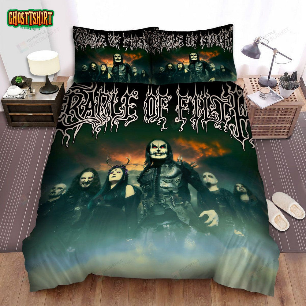 Cradle Of Filth Music Poster Bed Sheets Spread Comforter Duvet Cover Bedding Set