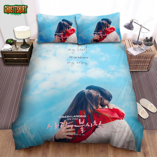 Crash Landing On You (2019–2020) Movie Poster Fanart 4 Bed Sheets Duvet Cover Bedding Set