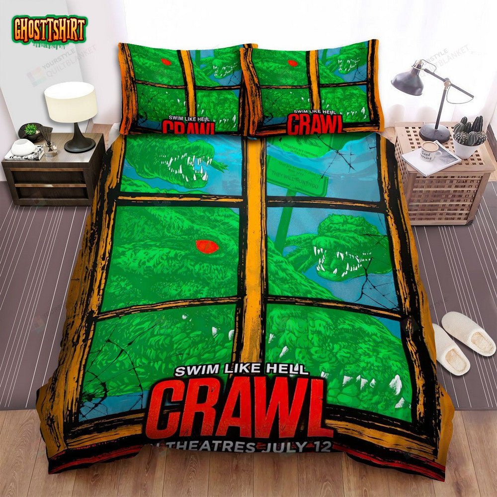 Crawl (I) Movie Art Bed Sheets Spread Comforter Duvet Cover Bedding Set