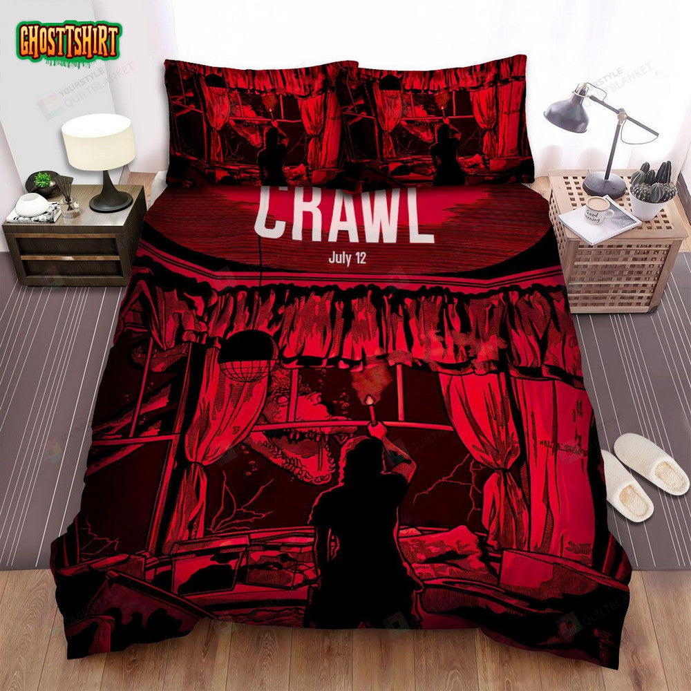 Crawl (I) Movie Art Bed Sheets Spread Comforter Duvet Cover Bedding Set Ver 1