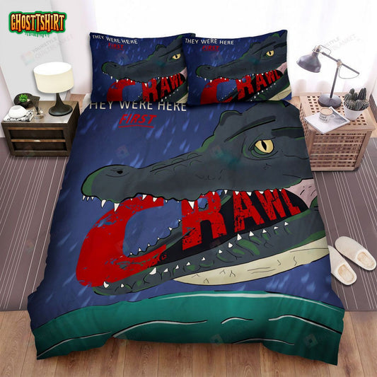 Crawl (I) Movie Art Bed Sheets Spread Comforter Duvet Cover Bedding Set Ver 3