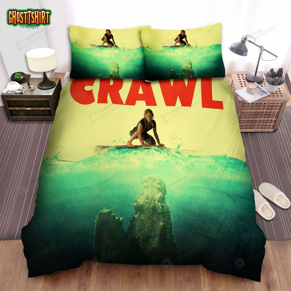 Crawl (I) Movie Poster Bed Sheets Spread Comforter Duvet Cover Bedding Set Ver 1