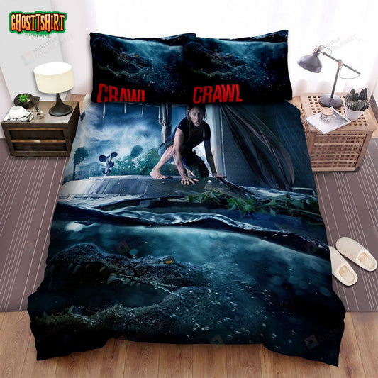 Crawl (I) Movie Poster Bed Sheets Spread Comforter Duvet Cover Bedding Set Ver 4