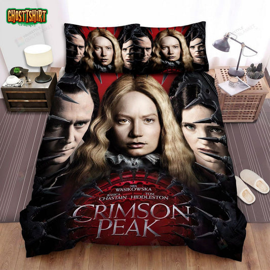 Crimson Peak Poster Jessica Chastain Bed Sheets Spread Comforter Duvet Cover Bedding Set
