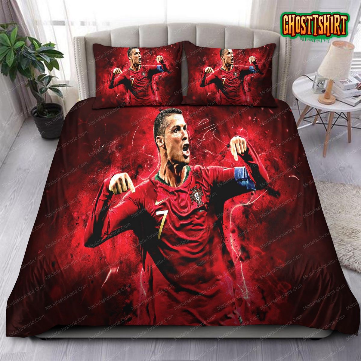 Cristiano Ronaldo Captain, Legend, Leader Portugal 42 Bedding Set
